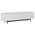 Henn&Hart Whitman, 70'' Rectangular TV Stand, White - color: White, size: 70'' Rectangular TV Stand