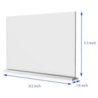newnewshow Acrylic Sign Holder 8.5x5.5 Inch 3 Pack Horizontal T Shape Double-Sided Desktop Display Holder. (Optional 8.5x11 8.5x5.5 5x7 Horizontal and Vertical) - size: 3 Pack 8.5*5.5