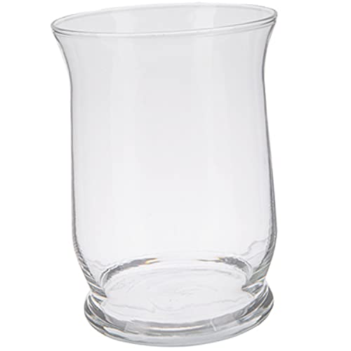 Wisechoice Elegant Large Clear Hurricane Glass Candle Holder for Pillar-Style Candles | Home or Special Occasions Display, 5.50 Inch Diameter x 8 Inch H
