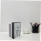 Angoily 2pcs Abstract Tree Style Bookends Non-Skid Page Holders for Reading Chic Book Organizer Creative Design for Home Office and School Storage