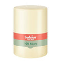 BOLSIUS 3 Wick Ivory Pillar Candle Large – 6x8 Inches - Premium European Quality - 100 Hours Burning Time - Smooth And Smokeless Flame - Relight Unscented Wedding, Dinner, Party, and Décor Candle - size: 6 x 8 Inches