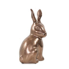 Howard Elliott Collection Rabbit Sculpture Ceramic Statue for Home and Garden Decor, Rich Antique Brass Figurine with Metallic Finish for Shelf Display in Living Room, 8.5 x 4.75 Inch - style: Rabbit