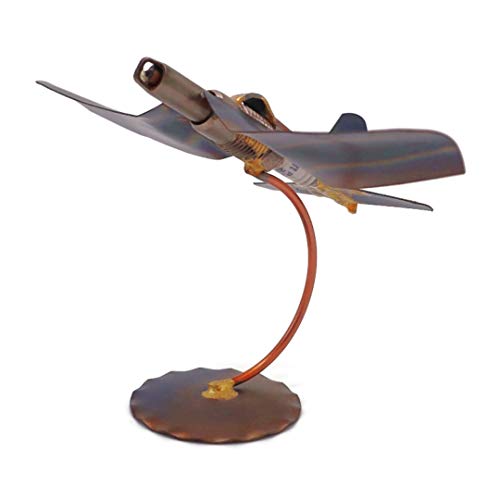 Corsair Collectible Handmade Metal Art Figurine, Desk Accessories, Trophy, Boss Gift, Home Office Décor, Aircraft - style: Corsair