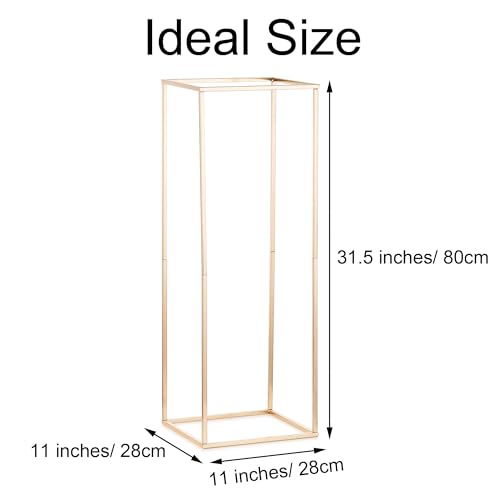 Gold Flower Stand for Table: 31.5” Tall Centerpiece Stand for Wedding Table Reception Floral Center Pieces with Home Decoration Party Event 2 PCS - size: 31.5 INCH-2PCS