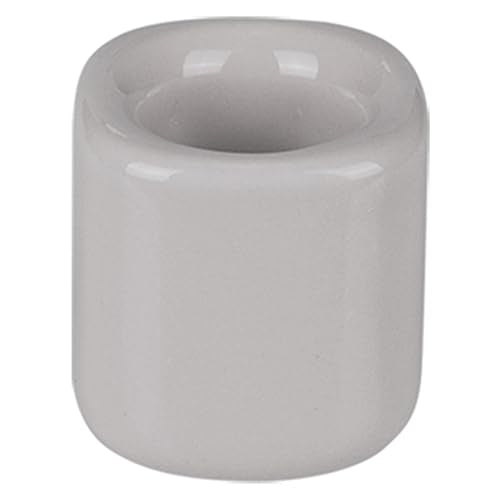 Mega Candles 10 pcs Gray 1/2 Inch Diameter Ceramic Chime Ritual Spell Candle Holders, Great for Casting Chimes, Meditation, Rituals, Spells, Vigil, Witchcraft, Wiccan Supplies - color: Gray, size: 10 Pieces
