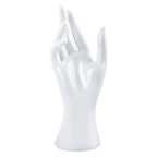 AUEAR, Female Mannequin Hand Display for Jewelry Holder Bracelet Necklace Ring Stand (White, 8.66"x2.95", 1 Pack) - color: White, size: 1 Pack