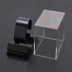 Watch Display Stand with Box 4PCS C Shape Single Watch Bracelet Display Rack Wrist Watch Display Holder Riser Fine Exhibition Store Trade Show for Jewelry Display Home Decor Retail Use