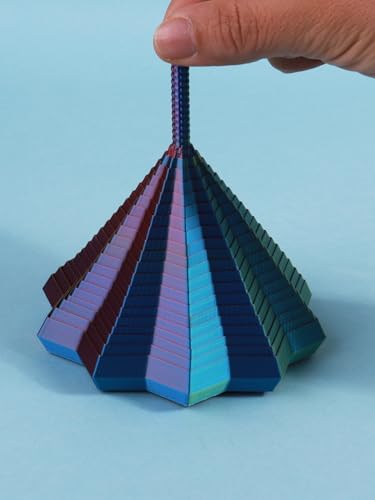 3D Printed Polygonal Spiral Carrot Tower Ornament for Home Living Room Bedroom Office Desktop Funny Desk Decor, Iridescent Red Yellow Blue - color: Iridescent Red Yellow Blue