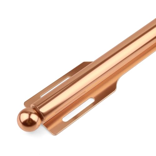 12" Valet Rod for Closet Pull Out (2 Pack, Rose Gold) - color: Rose Gold, size: 2 Pack
