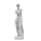 Venus de Milo Statue - Handcrafted Resin Sculpture 11 Inch Tall White Greek Goddess Art | Museum Replica for Home Decor, Office Desk, Bookshelf Display | Roman Aphrodite Mythology Decor