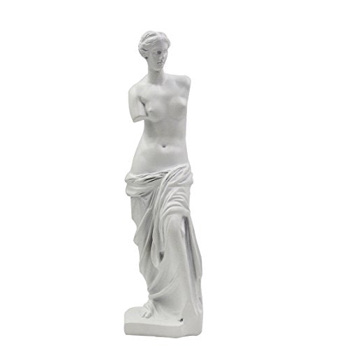 Venus de Milo Statue - Handcrafted Resin Sculpture 11 Inch Tall White Greek Goddess Art | Museum Replica for Home Decor, Office Desk, Bookshelf Display | Roman Aphrodite Mythology Decor