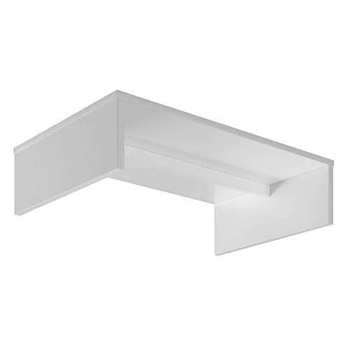 Convenience Concepts Designs2Go Small TV Riser 23.75", for TVs up to 26" - Contemporary TV or Computer Riser for Living Room, Modern Office, Den, White - color: White, size: Small