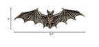 Steampunk Flying Bat Wall Plaque 13.75" L Cold Cast Bronze