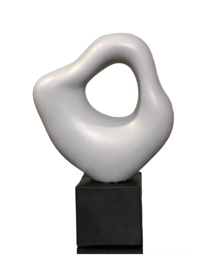 Modern Home Decor, Decorative Abstract Sculpture, Hand Painted Statue Decor, Modern Sculpture for Office Decor, Minimalist Statue, Modern Stoneware Statue (Object-3) - color: Object-3