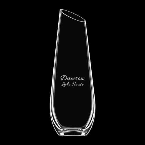 Orrefors Personalized 27oz Enjoy Carafe, Custom Engraved 27oz Crystal Carafe, Wine Decanter, Water Pitcher, or Vase for Flowers, Elegant Home Decor