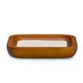 Oirlv Solid Wood Jewelry Display Tray Small Jewelry Tray Rings Earrings Bracelets Necklace Holder Organizer(Small, Creamy-white) - color: Creamy-white, size: 3.93"x 3.93"x 0.59"