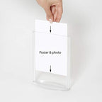 M&T Displays Double Sided Oval Clear Acrylic Leaflet Holder 8.5x11 inch Pocket Desktop Table Stand Desk Organizer Menu Advertising Flyer for Restaurant Hotel Office (10 Pack) - size: 8.5x11