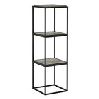 Furinno Moretti Cube Modern Stackable End Table Shelf, French Oak Grey - color: French Oak Grey, size: Stackable Metal Frame