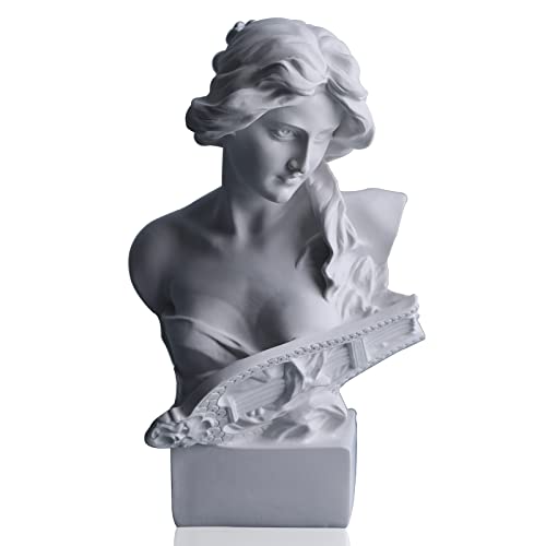 6" H Greek Mythology Bust Statue Decor,Artemis Statues Roman Goddess Figurines,Used for Sketch Practice Aesthetics Statues and Sculptures and Indoor Filling Space for Living Room, Bedroom and Study - color: White, size: Small