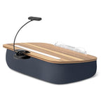 ERGONOV Book Pillow Stand with 6500K Reading Light, Hands Free Book Holder, Comfortable Lap Book Stand for Reading in Bed, Desk, or Sofa, Wooden Book Rest for Book Lovers,AAA Battery Required