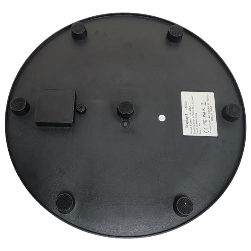fotoconic Black Electric Motorized Rotating Turntable Display Stand, 14 Inch / 35cm Diameter, 110 Lb Centric Loading for Shop Display - size: Black 14", 110 Lb Max Loading
