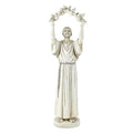 Avalon Gallery Outdoor Sculptures Saint Francis of Assisi Inspirational Stone Resin Garden Statue, 25.5-Inch, with Dove - color: Stone