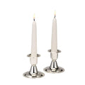 Rite Lite Silver Luxury Candlestick Holder Set Beautiful Candle Holders 2.5" - for a Modern Centerpiece, Shabbat Gifts, Shabbat Candle Holders - size: 2.5"