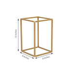 Efavormart 2 Pack 12" Matte Gold Wedding Flower Stand Metal Vase Column Stand Geometric Centerpiece Vase - color: Gold, size: 2 Pack 12''
