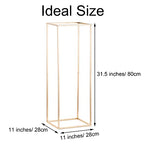 Gold Flower Stand for Table: 31.5” Tall Centerpiece Stand for Wedding Table Reception Floral Center Pieces with Home Decoration Party Event 10 PCS - size: 31.5 INCH-10PCS