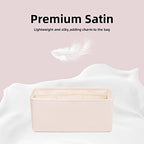 DGAZ Silk Purse Organizer Insert For Hermes Kelly Danse 22 bag，Silky Smooth Bag Organizer，Luxury Handbag & Tote Shaper（Craie，22） - color: Craie