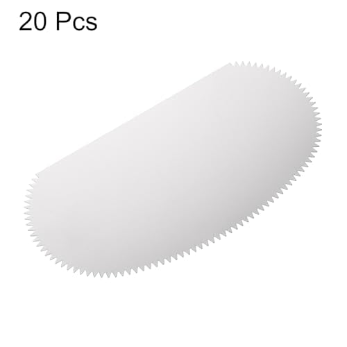 HARFINGTON 10pcs Steel Clay Scraper 4" Pottery Clay Serrated Scraper for Pottery Sculpture Ceramic DIY Crafts