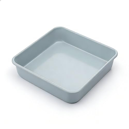 Non-Stick Square Cake Pan 9x9, Non-Toxic Lnorganic Ceramic Coating, Ceramic Square Baking Pan, Brownie Pan for Oven - size: cake pan 9x9"