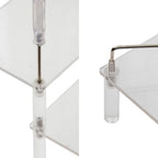 BYCY Acrylic 3-Tier Riser Display Shelf for Figurines, Desserts Holder, Collections Organizer and Cosmetic Items Shelf (3tier-Clear) - color: 3tier-clear