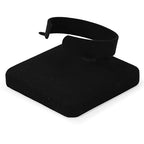 Microfiber Jewelry Bangle Watch Display Stand Bangles Watches Display Organizer Stand (Black) - size: 3.15" x 3.15" x 2.17"