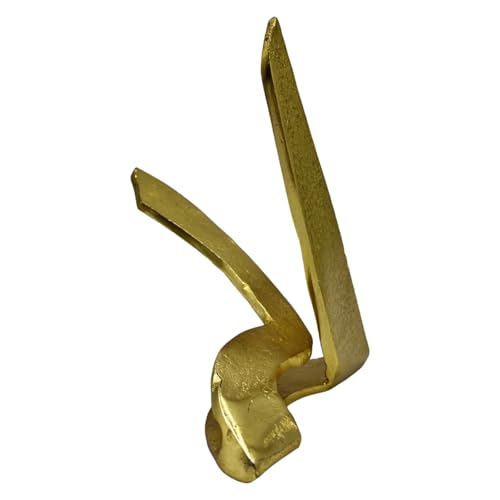 Bergamo Art 9 Inch Tall Decorative Handmade Aluminum Abstract Sculpture - color: Gold