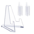 Acrylic Card Display Stands, 36 PCS Card Stands for Sports Cards, Clear Mini Easel Stand Holder for Challenge Coin Graded Card Sports Card PSA Card Baseball Card (36)
