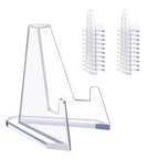 Acrylic Card Display Stands, 36 PCS Card Stands for Sports Cards, Clear Mini Easel Stand Holder for Challenge Coin Graded Card Sports Card PSA Card Baseball Card (36)