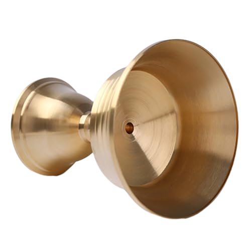 1PC Candle Holders Copper Butter Lamp Holder Long Lamp Candlestick Put Candle Copper Cup Home Decor - size: Small