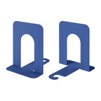 Honagu Bookends, Metal Book Ends, Bookends for Shelves, Book Holder Stopper for Heavy Books/CDs/DVDs ((1 Pair/2 Pieces, Blue) - color: Blue