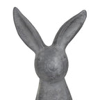 Deco 79 Polystone Rabbit Decorative Garden Sculpture Indoor Outdoor Garden Statue, Outdoor Sculpture 7" x 8" x 20", Gray - size: 7" x 8" x 20"