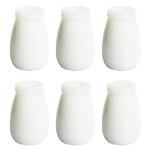 YANLING 6 Pack White Vase for Decor Ceramic Vase for Flowers, Small Bud Vases for Home Decor White Flower Vase, Boho Vases Dried Flowers Vases - color: White-d, size: 6 Pack-Small