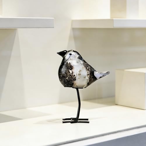 Glass Bird Figurines Art Collectible Ornaments Statue Figurines Modern Handmade Sculpture Home Decor - color: Bd-4