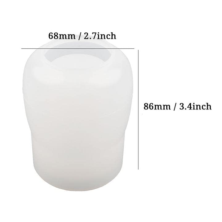 Resin Mold Jar with Lid Silicone Bottle Molds for Epoxy Craft Casting DIY Box Storage Candy Container Jars Home Decoration - color: Jar mold with 5 Lids