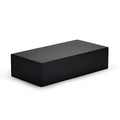 Oirlv Solid Wood Minimalism Style Jewelry Display Stand Showcase Jewelry Organizer Black Square Holder (SM05304) - color: SM05304