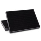 Juvale Ring Display Tray - Velvet Protection & Jewelry Display - Removable Pad & Earring Storage - Stackable Jewelry Trays & Glasses Holder for Nightstand - Pack of 2, 13.8 x 9.5 x 1.3 in, Black