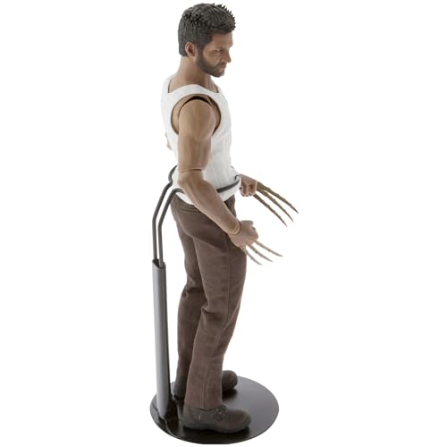 Plymor DSP-60B Black Adjustable Doll Stand, fits 10, 11, 12, 13, and 14 inch Dolls or Action Figures, Waist is 2" - 2.5" wide, 5.5" - 7" around - color: Black