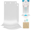 2PCS Dispenser Drip Tray Wall Mount Soap Dispenser Bracket,Laundry Detergent Drip Catcher Prevent Dripping and Spraying, Easy to Clean(White) - color: White