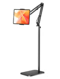 Tablet Floor Stand with 4.5LB Heavy Metal Base,Overhead Bed Phone Stand Angle Height Adjustable Holder, Universal Phone Mount for iPad iPhone Pro Air Mini, Samsung Tab, Kindle, E-Readers...