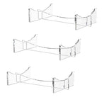Acrylic Ball Holder 3-Pack, Small Size for Baseball, Softball & Golf Ball; Medium & Large Size for Basketball, Soccer, Volleyball; Horizontal Size for Rugby and Football - style: Horizontal - 5.9 x 3.5 x 1.3 inch