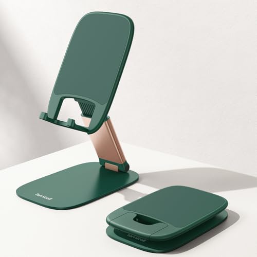 Lamicall Ultra-Thin Cell Phone Holder, Green Office Desk Accessories for iPhone Stand, Gifts for Valentine Teen Boys Girls Adults Women Men Grandkids, Workspace Desk Organizer, Green Office Decor - color: Green
